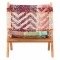 Scaun pliant Chindi din material textil multicolor - 2