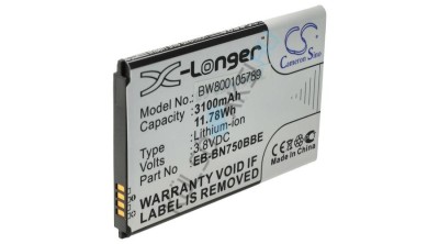 &amp;Icirc;nlocuire baterie tabletă VHBW pentru Samsung EB-BN750BBE, EB-BN750BBC - 3100 mAh 3,8 V Li-Ion foto