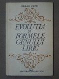 EVOLUTIA SI FORMELE GENULUI LIRIC-EDGAR PAPU