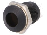 SIGNAL-CONSTRUCT Montură LED Metalică Neagră 8mm Diametru 12.2mm Convex