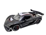 Macheta Auto Koenigsegg Jesko Attack Negru 1:32 Metal Die-Cast cu Lumini si Sunete