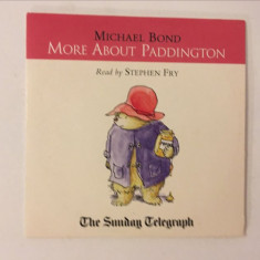 * CD carte audio MORE ABOUT PADDINGTON, Michael Bond, Read by Stephen Fry, En