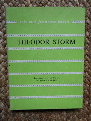 Poezii &amp;ndash; Theodor Storm - CARTONATA foto