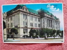 Carte postala, Targu-Mures, liceul Papiu Harian, perioada interbelica