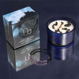 Set lumanare si bratara cu cristale - Zodia Capricorn