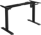 Cumpara ieftin Cadru birou reglabil, Songmics, Negru, 110-155x58x68-116 cm