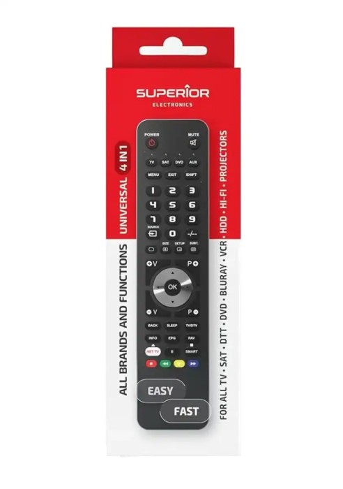 Telecomanda UNIVERSALA programabila Superior Freedom 4 in 1 SUPTUB003 + cablu USB type C pentru incarcare (589)