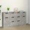 vidaXL Set servantă, 3 piese, gri beton, lemn prelucrat 3115823