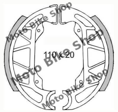 MBS Set saboti frana spate Sfera/Zip/NRG, Cod Produs: 1272711OL foto