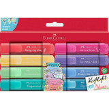 Set 8 Textmarkere Faber &ndash; Castell 1546, Diverse Culori Pastel, Faber-Castell