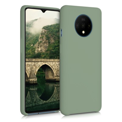Husa pentru OnePlus 7T, Silicon, Verde, 50403.172 foto