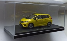 Macheta Honda FIT Hybrid mk3 2014 galben (Honda Jazz) - Ebbro 1/43