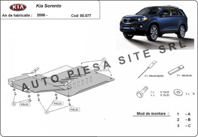 Scut metalic cutie viteze + diferential Kia Sorento fabricata incepand cu 2006 APS-00,077 foto
