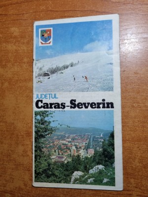 pliant de prezentare judetul caras severin - din anul 1974 foto