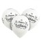 Set Baloane Petrecere, Model Happy Birthday, Latex, Culoare Alb-Negru, 23 cm, 20 Bucăți