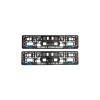 Set 2 Suporti numar inmatriculare 3D &quot;REGELE SOSELELOR&quot; Automotive TrustedCars, Oem