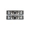 Set 2 Suporti numar inmatriculare 3D &quot;REGELE SOSELELOR&quot; Automotive TrustedCars