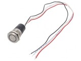 Comutator anti-vandalism 2 poziții SPST-NO 0,05A 24V DC IP66
