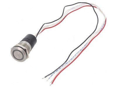 Comutator anti-vandalism 2 poziții SPST-NO 0,05A 24V DC IP66 foto