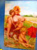 8472-Nagy M. Arad-Femeie cu 3 copii nud neterminat nesemnat., Ulei, Realism
