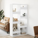 VidaXL Separator de cameră, alb, 100x33x175 cm, lemn prelucrat