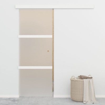 vidaXL Ușă glisantă cu opritor silențios 76x205 cm sticlă ESG/aluminiu 288055 foto