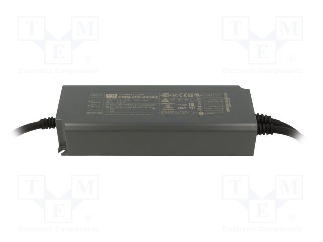 Alimentator pulsatoriu MEAN WELL 200W 24V IP67 pentru benzi LED