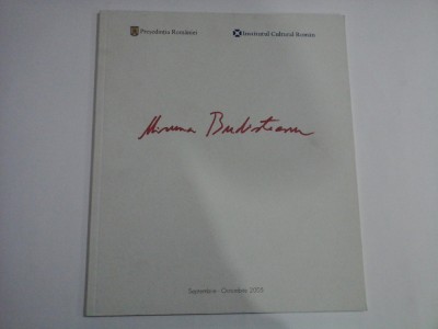 Expozitia IMPONDERABILE Miruna BUDISTEANU - Palatul Cotroceni, 2005 - 44 reproduceri foto