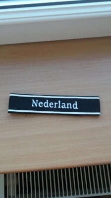 WW2 Banderola Germana 23 SS Nederland Divizion foto