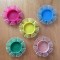 DD lot 5 suport pahare anii &#039;80, romanesti, plastic, 10,5 cm diametru, vintage