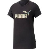 Tricou cu maneca scurta pentru femei PUMA ESS+ Nova Shine Tee, negru, marime S - OUTLET