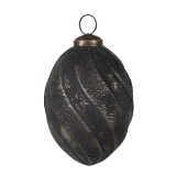 Cumpara ieftin Set 6 globuri brad Craciun sticla neagra 7x10 cm
