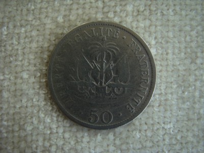 50 Centimes 1908 - HAITI foto