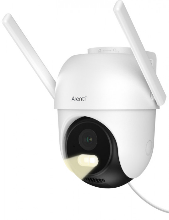 Camera de supraveghere Arenti OP1, WIFI, detectare persoane, vedere nocturna, slot Micro SD Card, rezolutie 2.5K 4MP UHD, senzor de miscare, alerte Pu