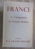 France. A companion to french studies Ed. by R. L. Graeme Ritchie