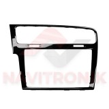 Ramă Display Navigație Radio MIB2 Volkswagen Golf 7 Piano Black 8 Inch