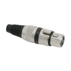 Soclu XLR 3 poli cu lipire cu fleaca de prindere protectie pentru
