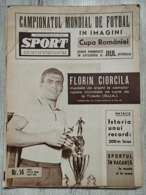 Revista SPORT nr. 14 (181) - Iulie 1966 - Jiul Petrosani, Steaua Bucuresti foto