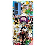 Husa compatibila cu Motorola Moto G20 model Old cartoons Part 3, Silicon, TPU, Viceversa, Transparent, Carcasa