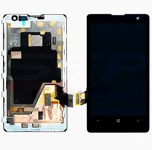 LCD+Touchscreen cu Rama Nokia Lumia 1020 BLACK foto