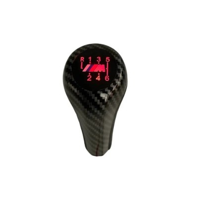 Maneta schimbator Nuca BMW M Performance pentru Seria E, iluminare LED, insertii carbon, 6 viteze foto