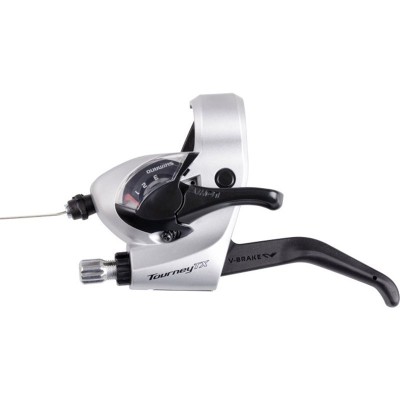Maneta schimbator/frana Shimano Tourney ST-TX800-L, montaj stanga, 3 viteze, cab... Cod:ESTTX800LBS foto