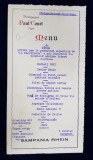 RESTAURANT CHATEAUBRIAND BOULEVARD , MENIUL DINEUL SOCIETATII &#039; LA DANUBIENNE &#039; , 6 IANUARIE 1931