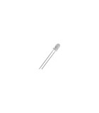 LED 3mm alb cald 12V 2180-3000mcd 30 grade Parte frontala convex, Optosupply