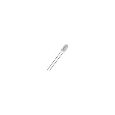 LED 3mm alb cald 12V 2180-3000mcd 30 grade Parte frontala convex