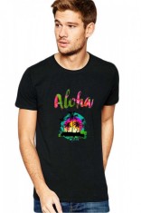 Tricou barbati negru - Exotic - 2XL