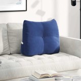 vidaXL Perna pentru spate Albastru Poliție 60 x 24 x 50 cm Catifea 42014411