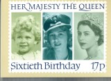 AX 348 CP - HER MAJESTY THE QUEEN SIXTIETH BIRTHDAY
