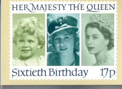 AX 348 CP - HER MAJESTY THE QUEEN SIXTIETH BIRTHDAY foto