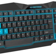 Tastatura Gaming Esperanza EGK201B Tirions, USB (Negru/Albastru)